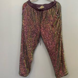 Purple sequin Judith March joggers size large